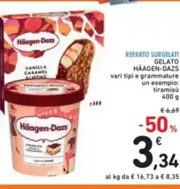 Gelato häagen-dazs vari tipi e grammature