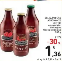 Spazio Conad Salsa pronta agromonte vari tipi offerta