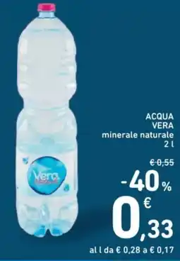 Spazio Conad Acqua vera minerale naturale offerta