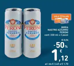 Spazio Conad Birra nastro azzurro peroni conf. offerta