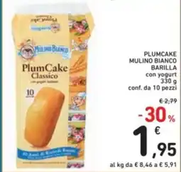 Plumcake mulino bianco barilla con yogurt conf. da 10 pezzi