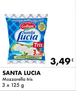 Iper Tosano SANTA LUCIA Mozzarella tris offerta