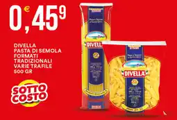 Vantaggio Cash&Carry Divella pasta di semola formati tradizionali varie trafile offerta