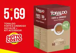 Vantaggio Cash&Carry Toraldo forte e cremoso 50cialde + kit accessori offerta