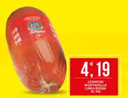 Vantaggio Cash&Carry Leoncini mortadella linea rossa offerta