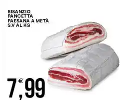 Vantaggio Cash&Carry Bisanzio pancetta paesana a metà s.v offerta
