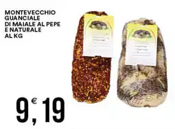 Vantaggio Cash&Carry Montevecchio guanciale di maiale al pepe e naturale offerta