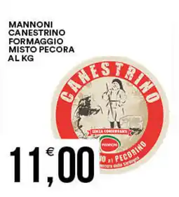 Vantaggio Cash&Carry Mannoni canestrino formaggio misto pecora offerta