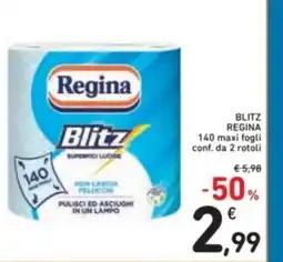 Spazio Conad Blitz regina 140 maxi fogli conf. da 2 rotoli offerta