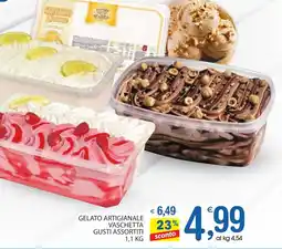 Qui Discount Gelato artigianale vaschetta gusti assortiti offerta