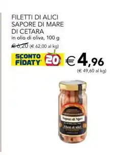 Esselunga FILETTI DI ALICI SAPORE DI MARE DI CETARA offerta