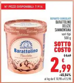 Conad BARATTOLINO DELIZIE SAMMONTANA offerta
