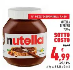 Conad NUTELLA FERRERO offerta