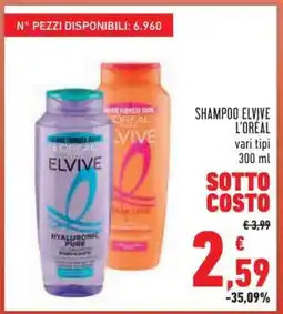 Conad SHAMPOO ELVIVE L'ORÉAL offerta