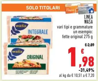 Conad LINEA WASA offerta