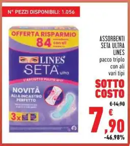 Conad Assorbenti Seta Ultra Lines offerta