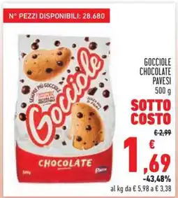 Conad Gocciole Chocolate Pavesi offerta