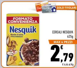 Conad Superstore CEREALI NESQUIK offerta