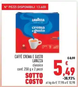 Conad CAFFÈ CREMA E GUSTO offerta