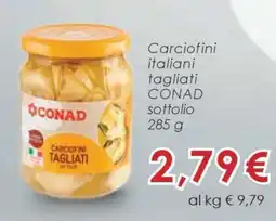 Conad Carciofini italiani tagliati CONAD sottolio offerta
