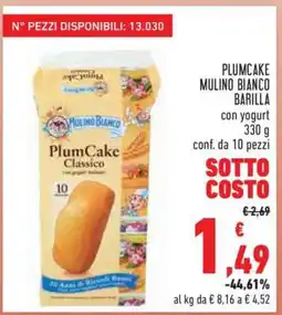 Conad Plumcake Mulino Bianco Barilla offerta