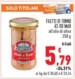 Conad Filetti di Tonno Às do Mar offerta