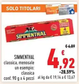 Conad SIMMENTHAL offerta