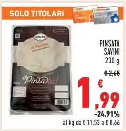 Conad PINSATA SAVINI offerta