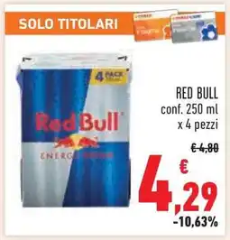 Conad Red Bull offerta