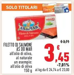 Conad Filetto di Salmone AS do MAR offerta