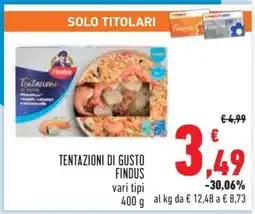 Conad TENTAZIONI DI GUSTO FINDUS offerta