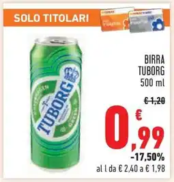 Conad Birra Tuborg offerta