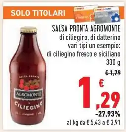 Conad Salsa Pronta Agromonte offerta