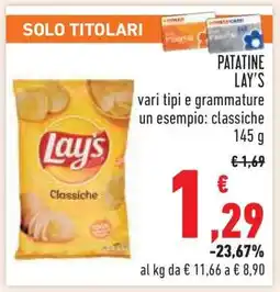 Conad Patatine Lay's offerta