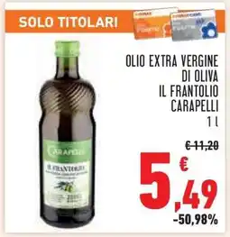 Conad Olio Extra Vergine di Oliva Il Frantoio Carapelli offerta