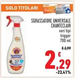 Conad Sgrassatore Universale Chanteclair offerta