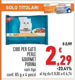 Conad Cibo per Gatti Perle Gourmet Purina offerta