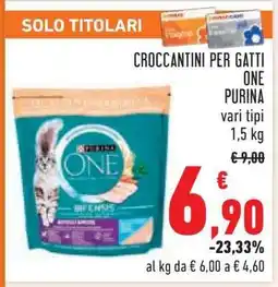 Conad CROCCANTINI PER GATTI ONE PURINA offerta