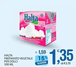 Qui Discount Halta preparato vegetale per dolci offerta