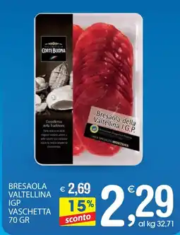 Qui Discount Bresaola valtellina igp vaschetta offerta