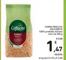 Spazio Conad Farro perlato colfiorito 100% prodotto italiano offerta