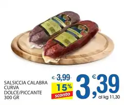 Qui Discount Salsiccia calabra curva dolce/piccante offerta