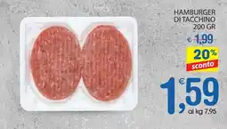 Qui Discount Hamburger di tacchino offerta