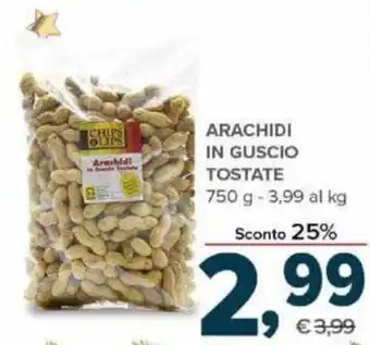 Todis Arachidi in Guscio Tostate 750g offerta