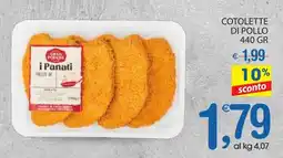 Qui Discount Cotolette di pollo offerta
