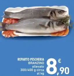 Spazio Conad Reparto pescheria branzino allevato circa al kg offerta