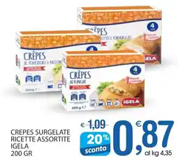 Qui Discount Crepes surgelate ricette assortite IGELA offerta