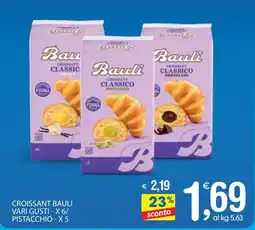Qui Discount Croissant bauli vari gusti - x 6/ pistacchio-x5 offerta