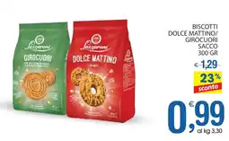 Qui Discount Biscotti dolce mattino/ girocuori sacco offerta