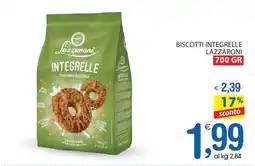 Qui Discount Biscotti integrelle LAZZARONI offerta